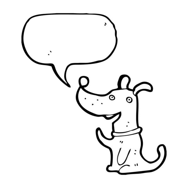 Hund Pfote Trick Karikatur — Stockvektor