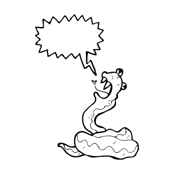Sifflement serpent dessin animé — Image vectorielle