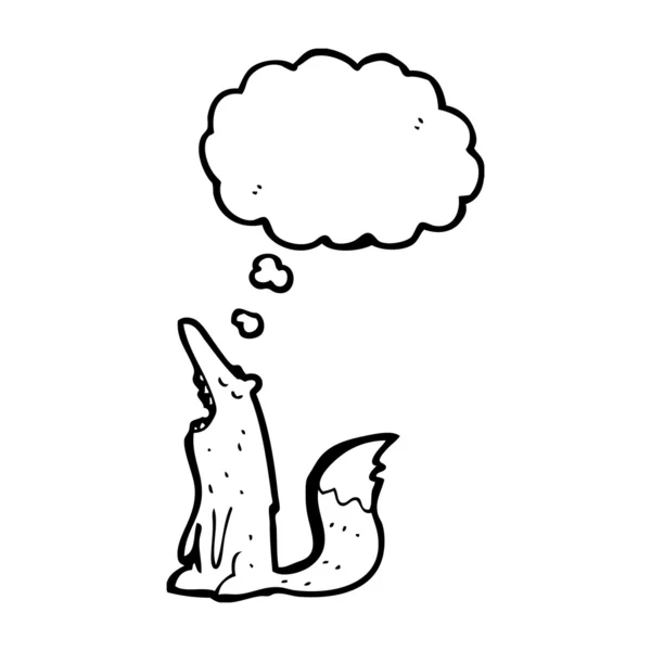 Wolf with thought bubble — Wektor stockowy