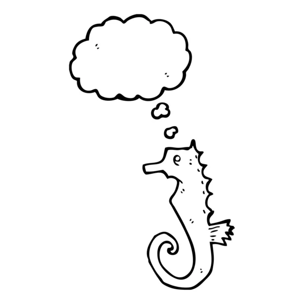 Schattig seahorse — Stockvector