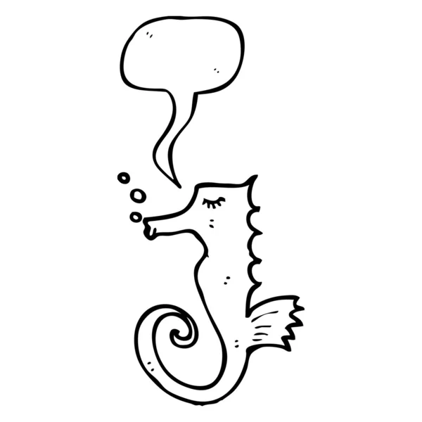 Schattig seahorse — Stockvector