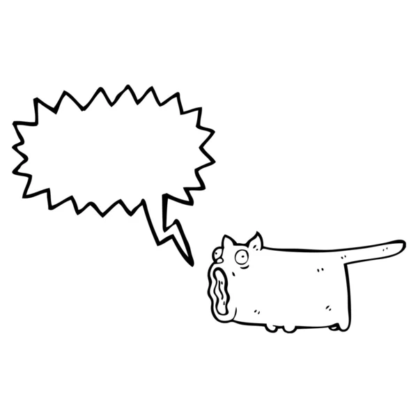 Schreeuwende kat — Stockvector