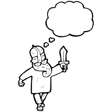 Viking düşünce balonu ile