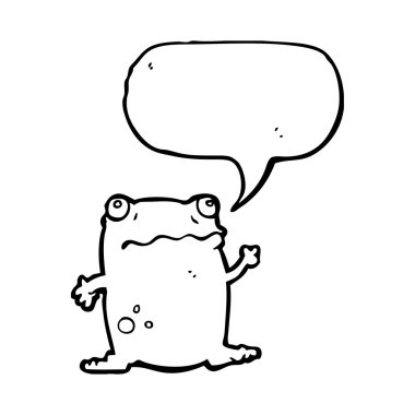 Kurbağa ile konuşma balonu