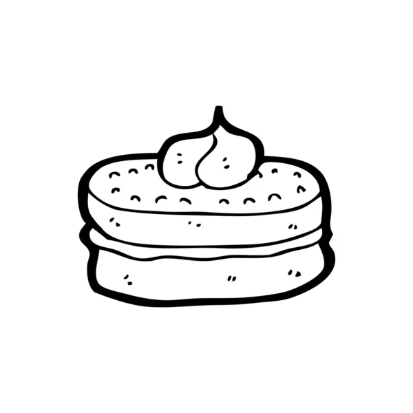 Cartoon tårta — Stock vektor
