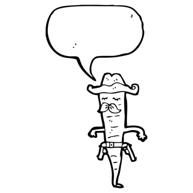 vahşi batı kovboy havuç