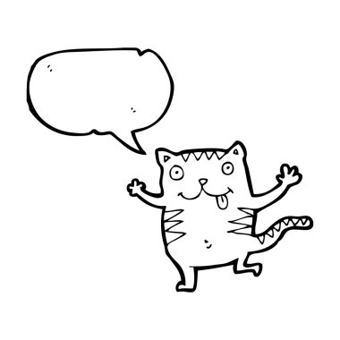 çılgın kedi ile konuşma balonu