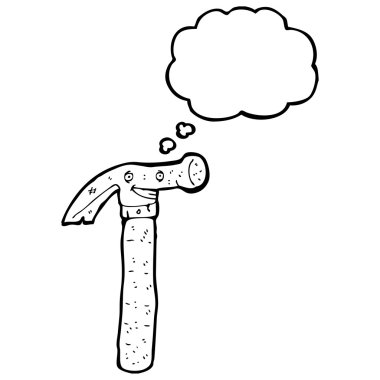 düşünce balonu ile çekiç