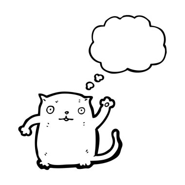 sevimli kedi sallayarak