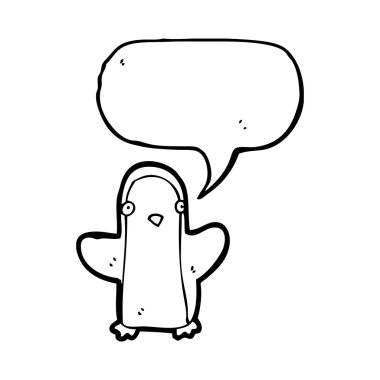 penguen ile konuşma balonu