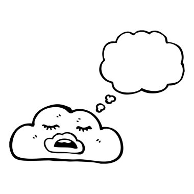 düşünce balonu ile bulut