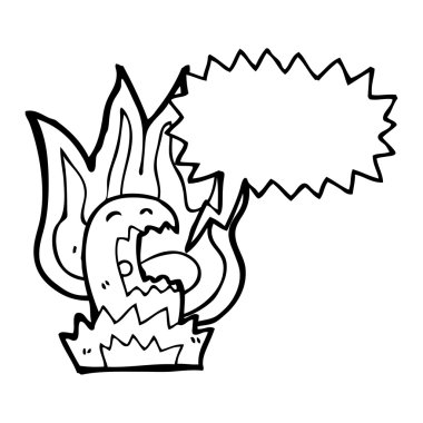 konuşma balonu ile hayalet hayalet