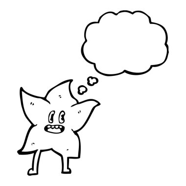 komik star ile düşünce balonu