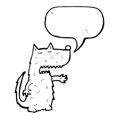 büyük kötü kurt ile düşünce balonu