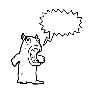 canavar çığlık çığlığa