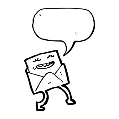 mektup bir zarf içinde