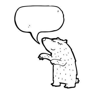 Kutup ayısı konuşuyor