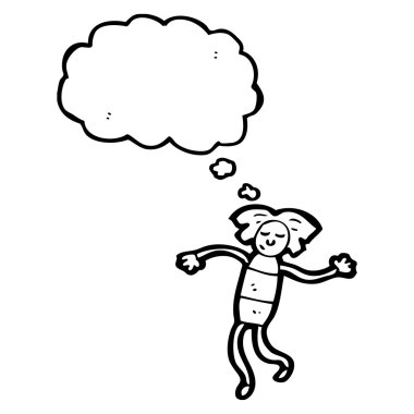 karikatür mutlu kişi