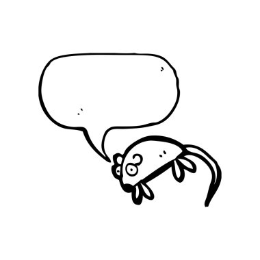 çizgi film beyaz fare