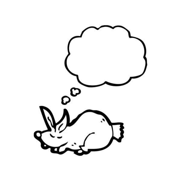 Sleeping rabbit — Stock Vector