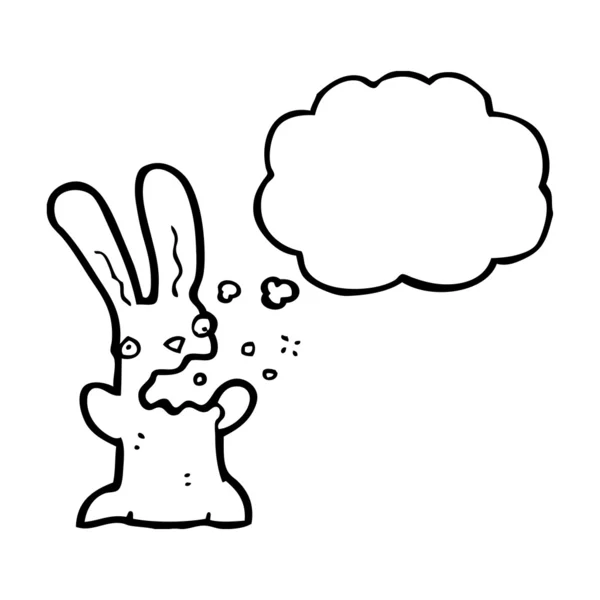 Crazy rabbit — Stock Vector