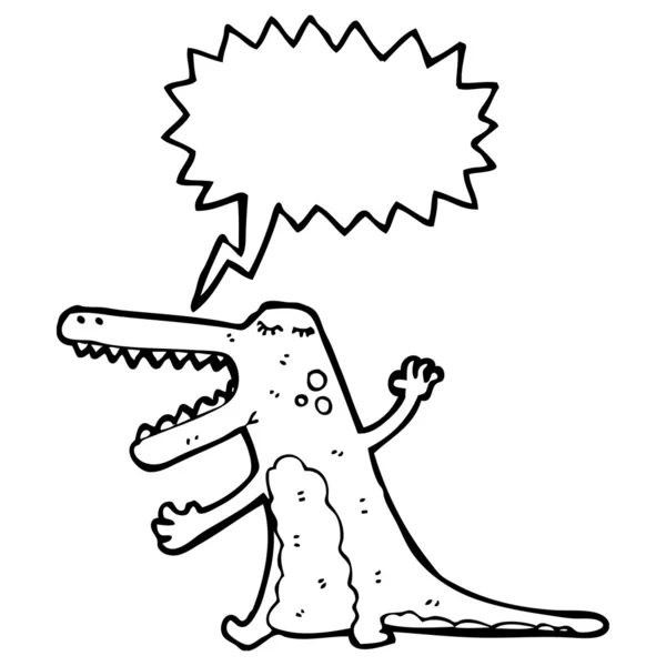 Crocodile hurlant — Image vectorielle