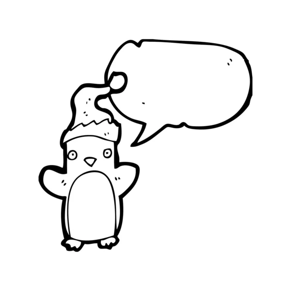 Pingouin de Noël — Image vectorielle