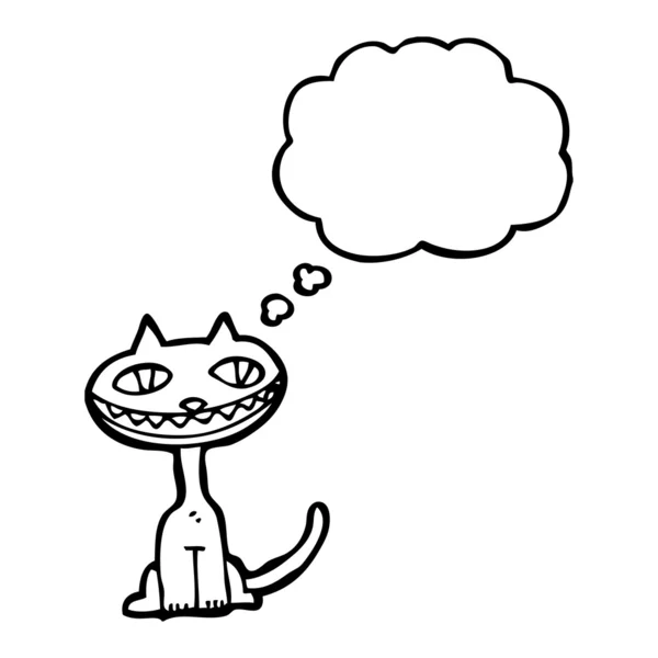 Chat souriant — Image vectorielle