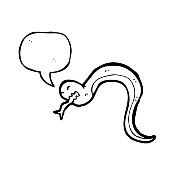 Sissende slang — Stockvector