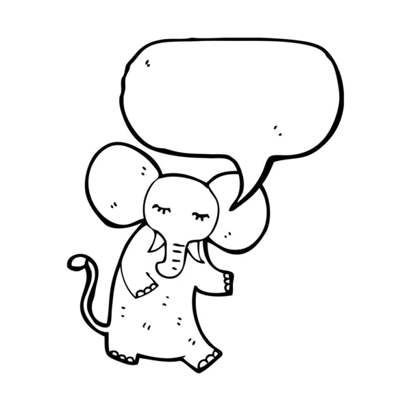 Cartoon elephant — Stock Vector