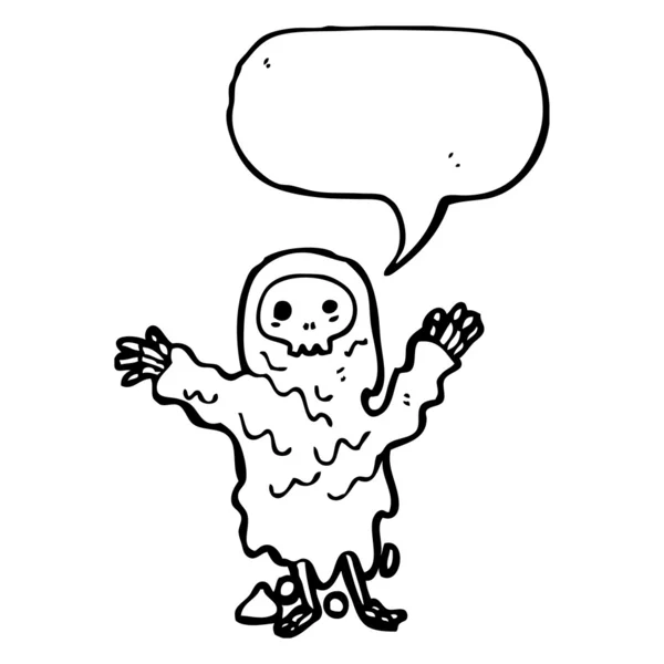 Kartun halloween ghoul - Stok Vektor