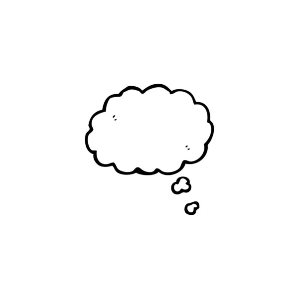 Thought bubble drawing — Stock Vector