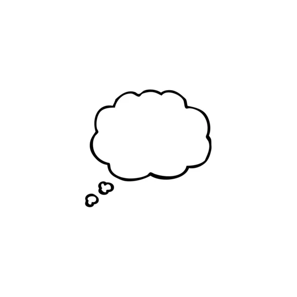 Thought bubble drawing — Stock Vector