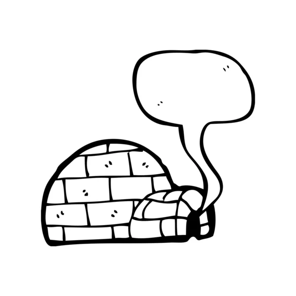 Cartoon igloo — Stock vektor