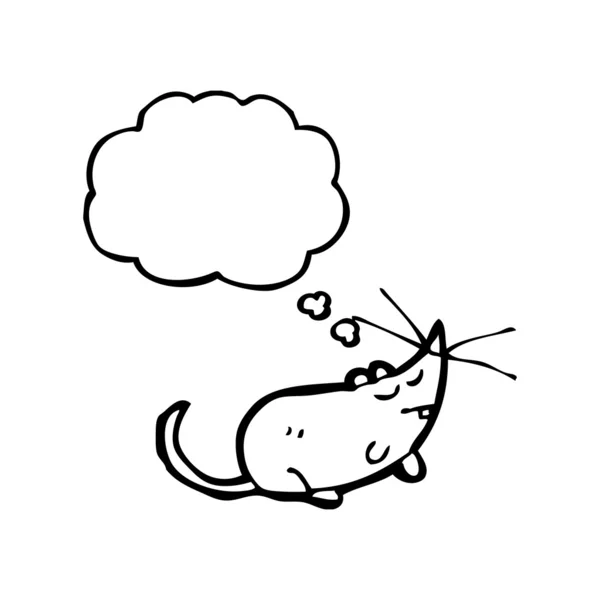卡通白色鼠标 — 图库矢量图片
