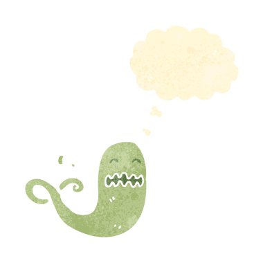 Retro cartoon ghost