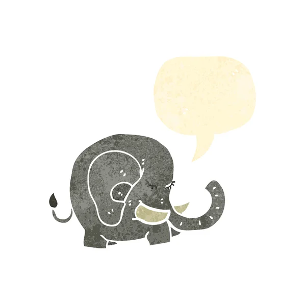 Elefante de dibujos animados retro — Archivo Imágenes Vectoriales