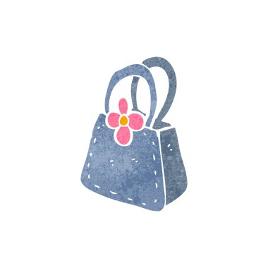 Retro karikatür çanta