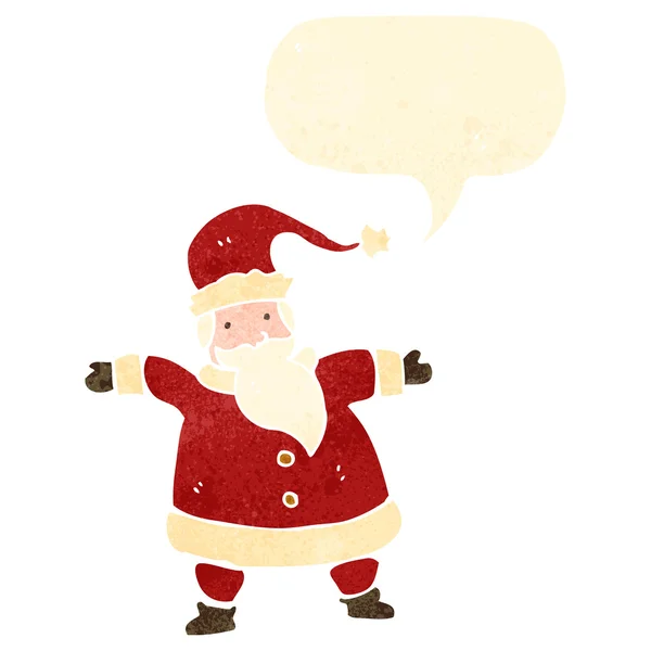 Rétro dessin animé santa claus — Image vectorielle