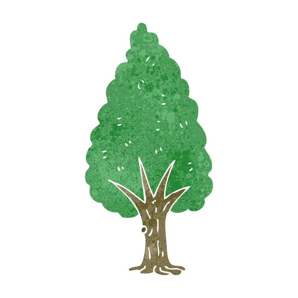 Retro karikatür ağaç — Stok Vektör