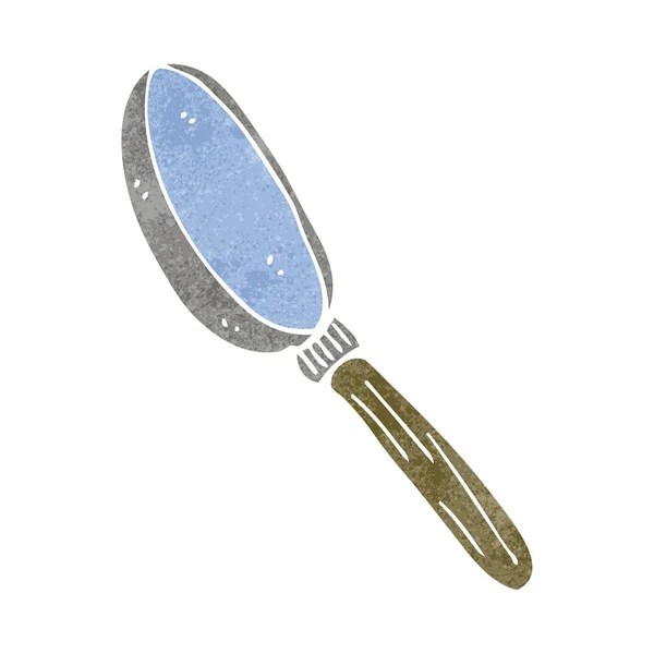 Retro cartoon magnifying glass — Stock Vector