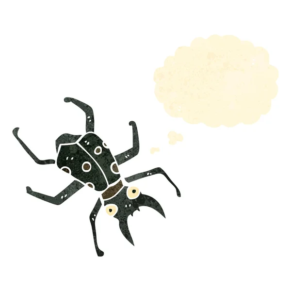 Retro karikatür büyük böcek — Stok Vektör