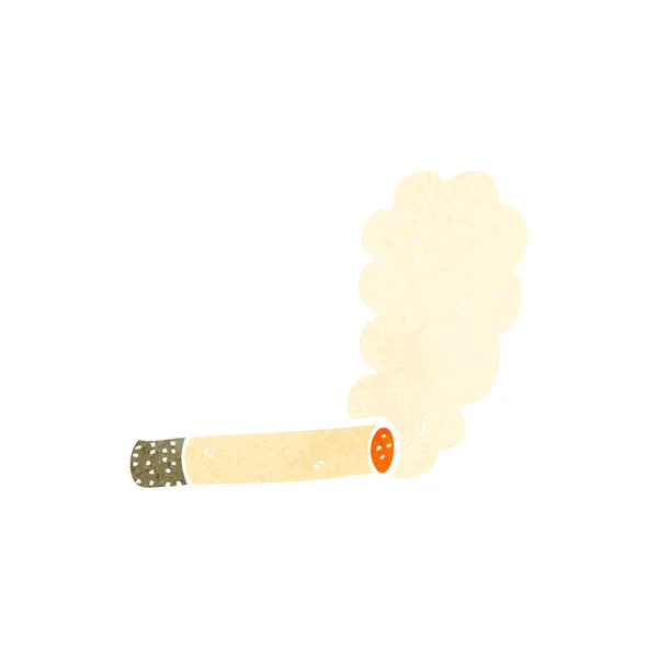 Retro dibujos animados fumar cigarrillo — Archivo Imágenes Vectoriales