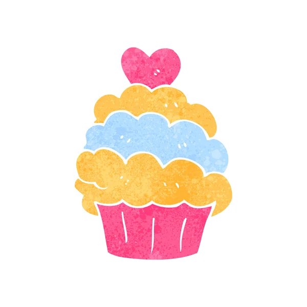 Retro cartoon muffin — Stockvector