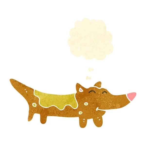 Retro desene animate câine mic — Vector de stoc