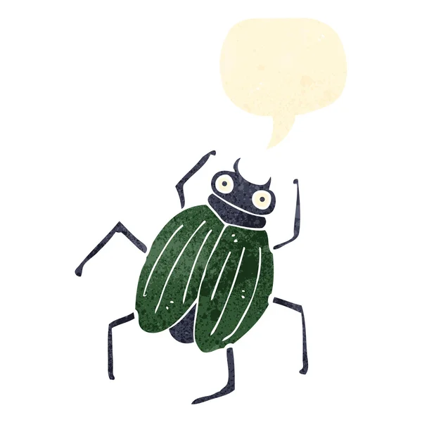 Bug dessin animé rétro — Image vectorielle