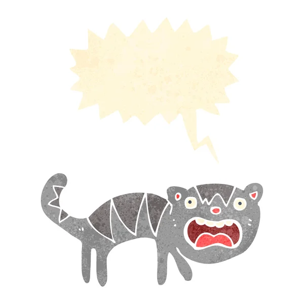 Desenhos animados retrô gato engraçado — Vetor de Stock