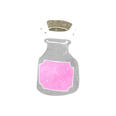 Retro karikatür eski depolama pot