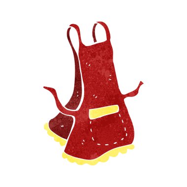 Retro karikatür önlük