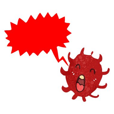 Retro karikatür germ